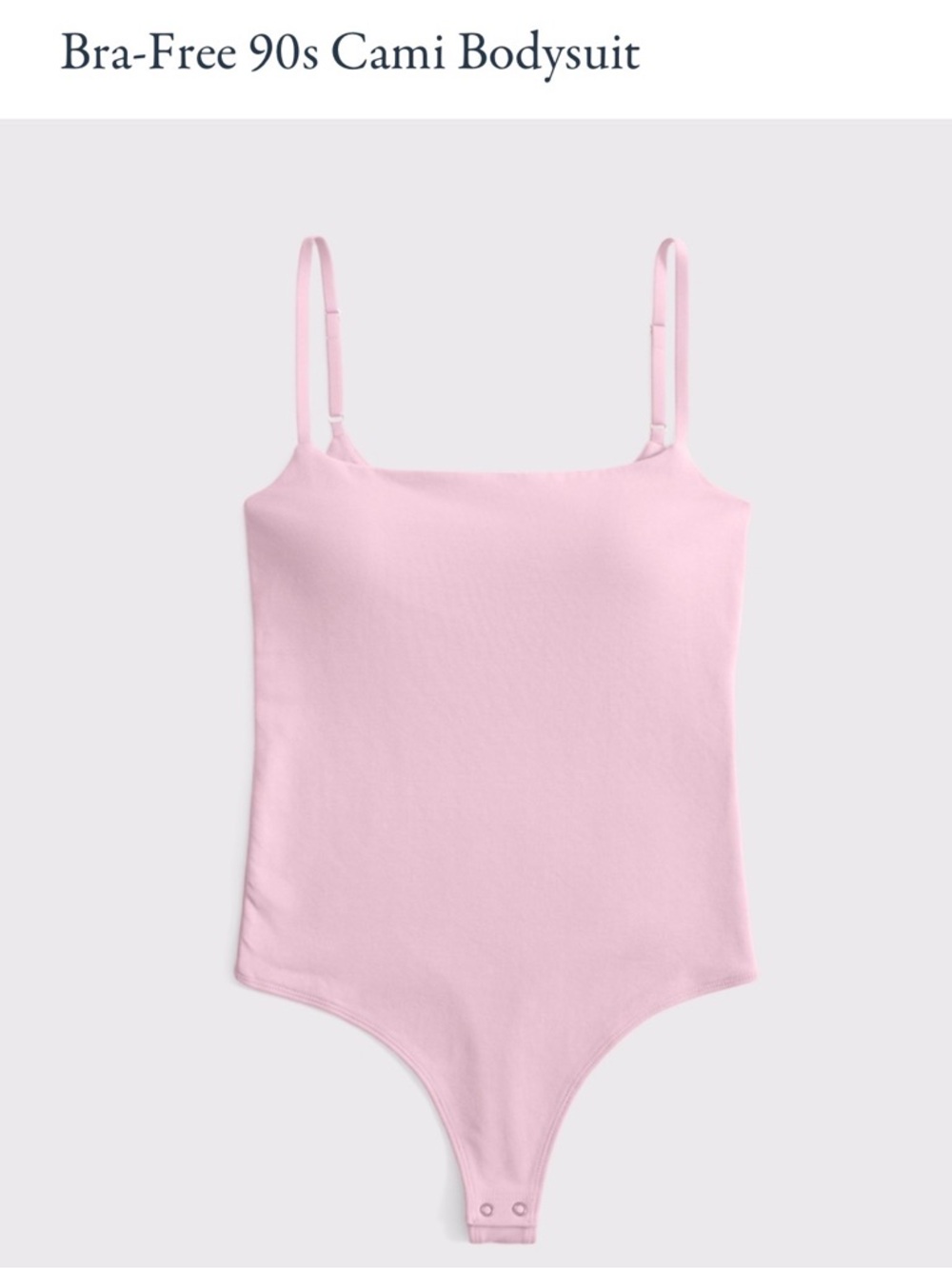 NWT size L bra-free Light Pink Cami Bodysuit
